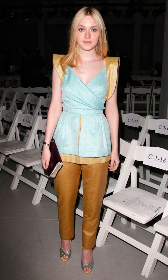 Dakota Fanning At The Rodarte AW12 Fashion Show, New York, 2012