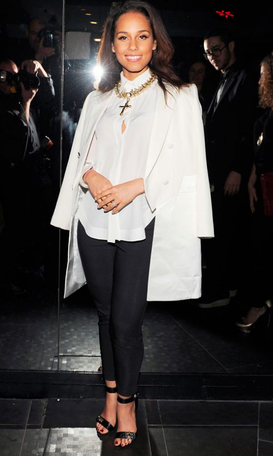 Alicia Keys Partied In Style At Givenchy's After Party In Paris AW12