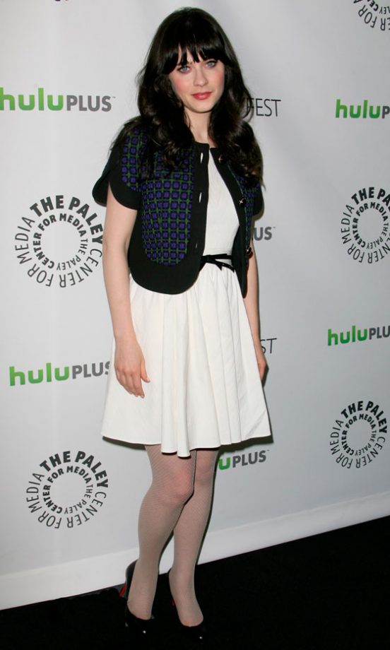 Zooey Deschanel Kept It Simple In A Marni Jacket, 2012