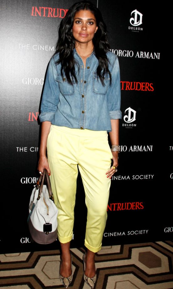 Fashion Designer Rachel Roy Rocks Denim And Pastels... Stangely, It Works. 2012