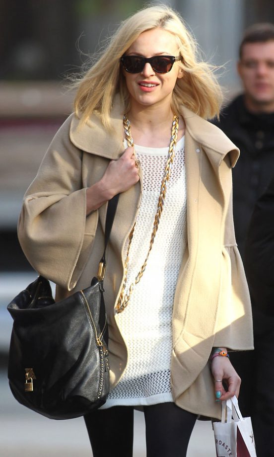 Fearne Cotton Keeps It Simple In Camel On The Way To Work, 2012