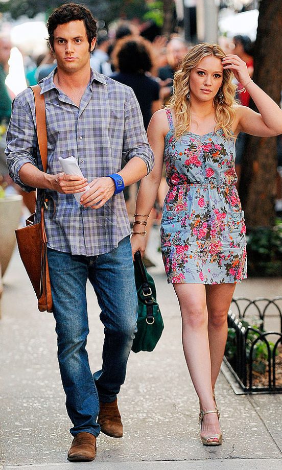Dan Humphrey With New Flame Olivia Burke, Played By Hilary Duff, 2009