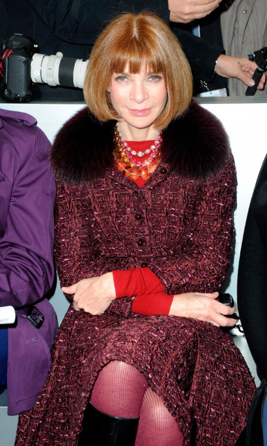 Anna Wintour At The Chanel Fashion Show AW12