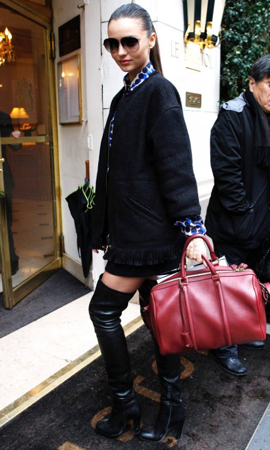 Miranda Kerr Out And About At Paris Fashion Week AW12