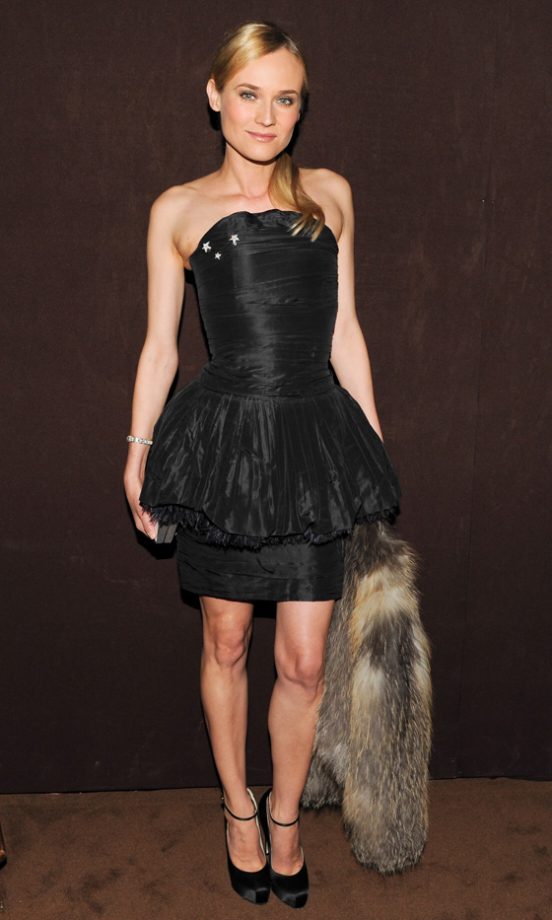 Diane Kruger Wore Chanel Couture At The Chanel Pre-Oscar Party 2012