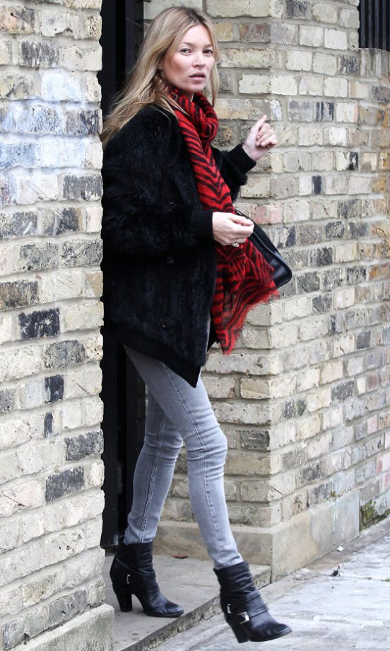 Kate Moss Rocked Her Signature Off-Duty Look Out In London, 2012