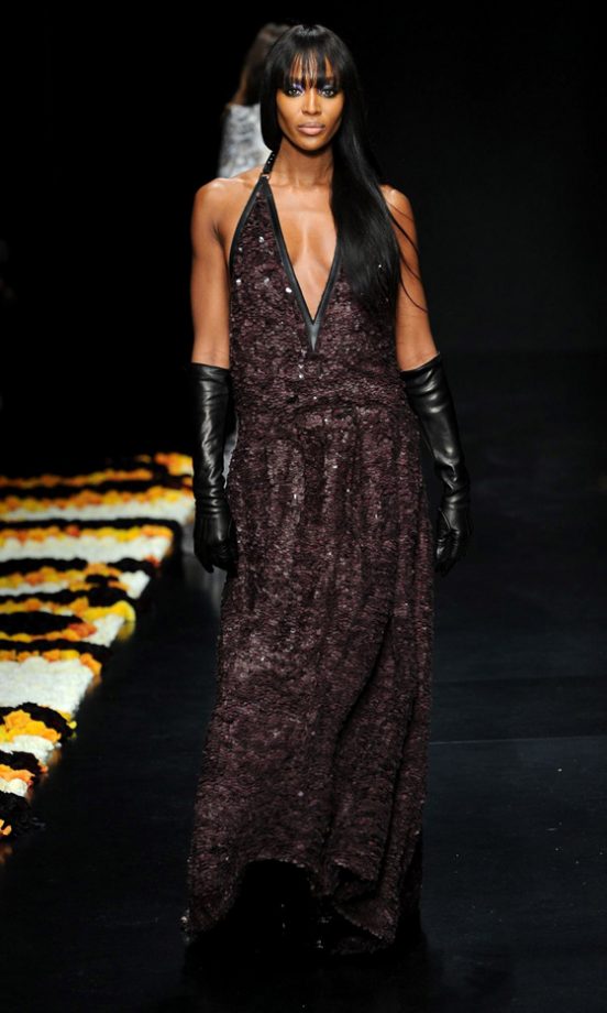 Naomi Campbell Wowed On The Roberto Cavalli Catwalk In Milan, 2012