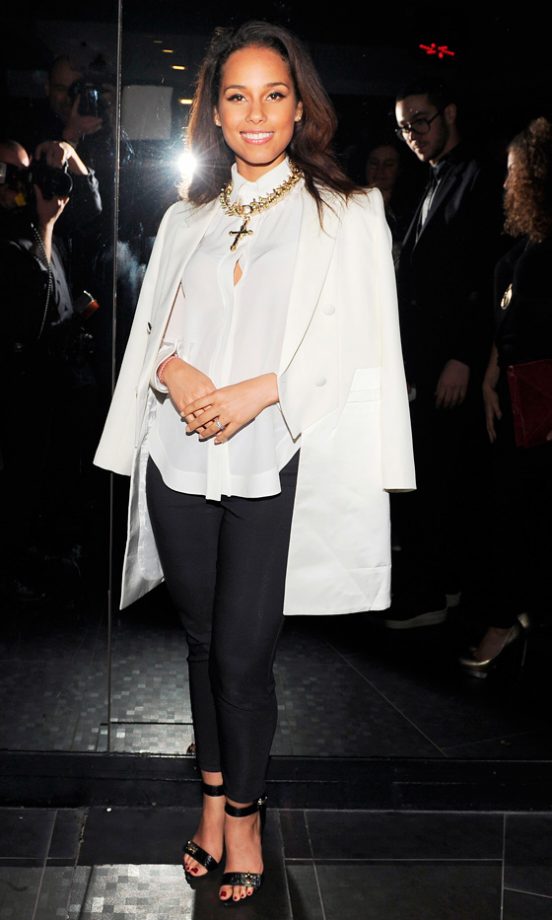 Alicia Keys At The Givenchy Fashion Show After-Party AW12