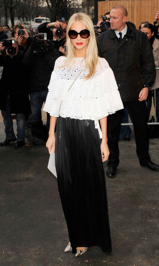 Poppy Delevigne Went Mono At The Chanel Fashion Show AW12