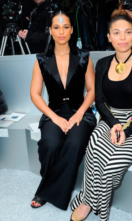 Alicia Keys Dressed To Impress At The Chanel Fashion Show AW12