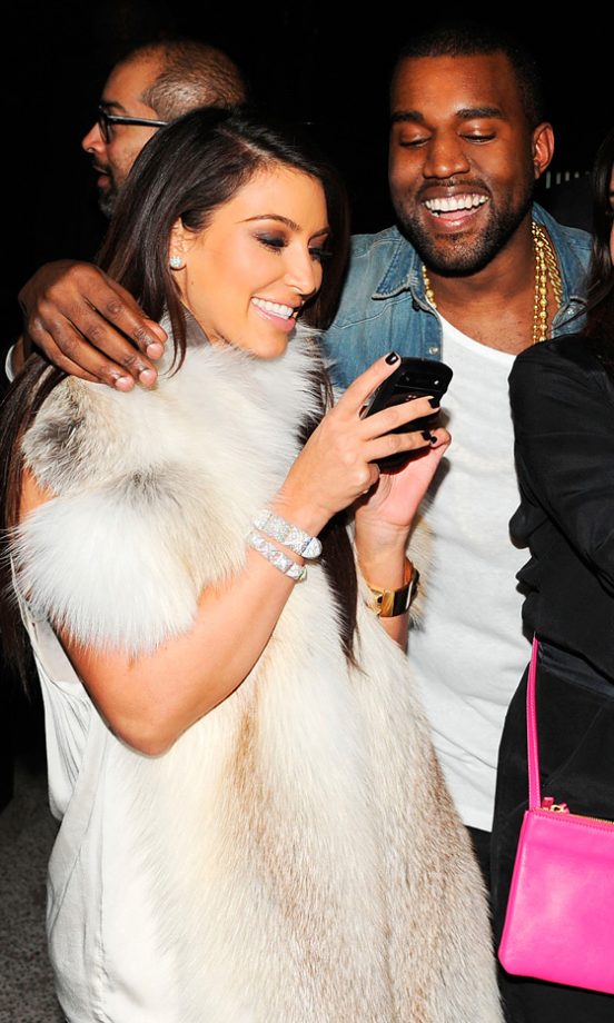 Kim Kardashian With Kayne West At His AW12 Fashion Show