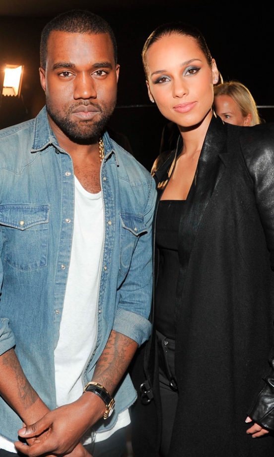 Kanye West With Alicia Keys At His After-Party AW12