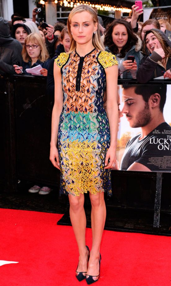 Taylor Schilling Impressed Us With This Colourful Lace Dress, 2012