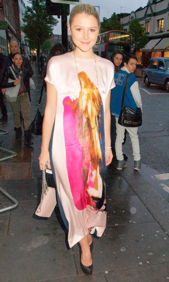Amber Atherton Perfects The Graphic Floral Trend With This Girlie Dress, 2012
