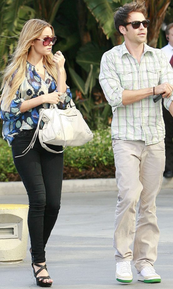 Lauren Conrad And Boyfriend Kyle Howard Arrive To Watch The Lakers, 2009