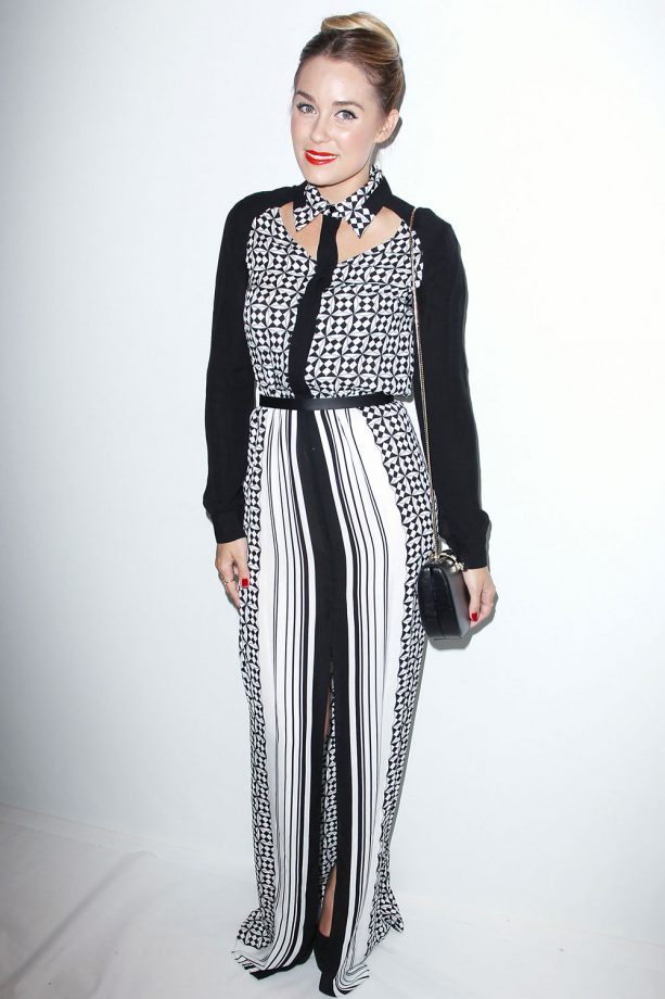 Lauren Conrad Rocking A Monochrome Maxi Dress, 2012