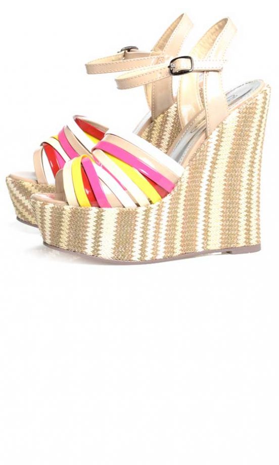 AX Paris Stripe Wedges, £38.99