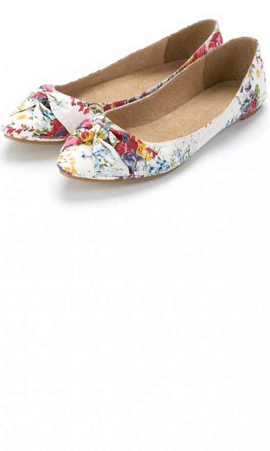 Accessorize Floral Ballerina Shoes, £25