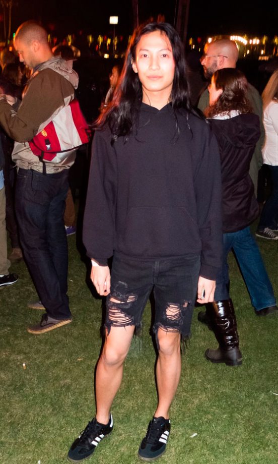 Alexander Wang Goes For A Simple Festie Outfit Of Cutoffs And Trainers, 2012