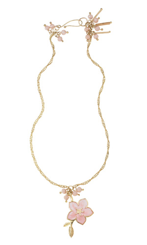 Do your bit for charity with People Tree's Cherry Blossom Necklace