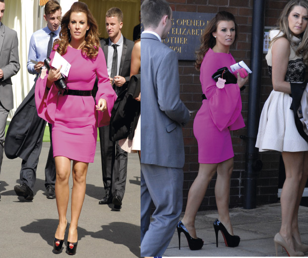 Coleen wears that Rokasanda llnicic 'It' frock to the races