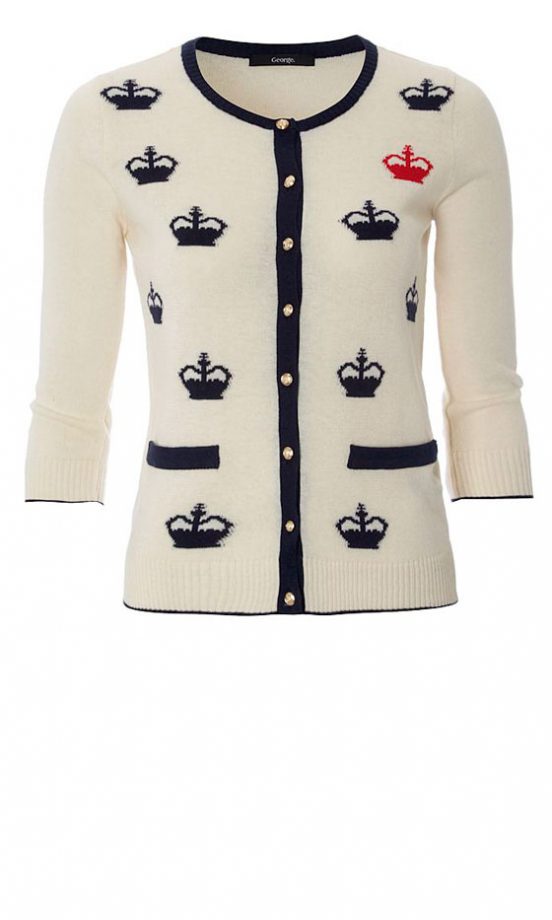 George at ASDA Crown Print Cardigan, £14