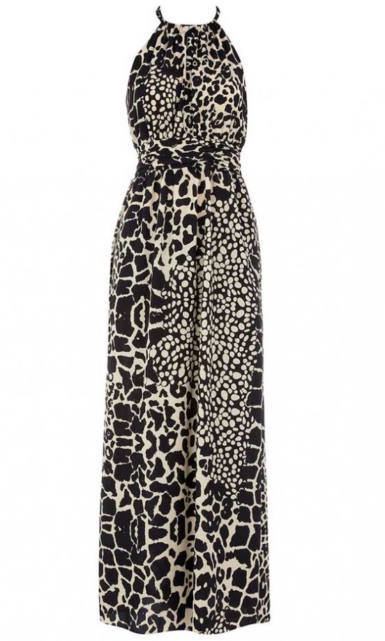 Dorothy Perkins Animal Print Halter Maxi Dress, £39.50