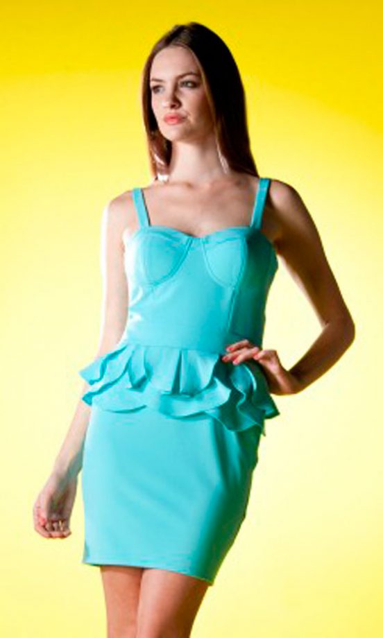 Lipsy SS12 Bust Cup Peplum Pencil Dress, £60