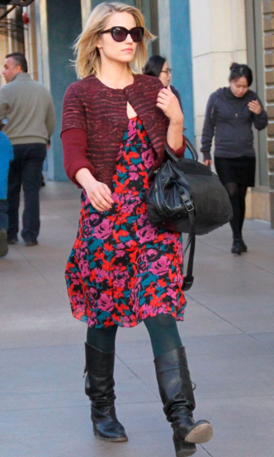 Dianna Agron Shows Us How To Do Transition Florals, 2012