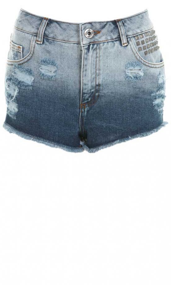 Miss Selfridge Dip Dye Denim Shorts, £35