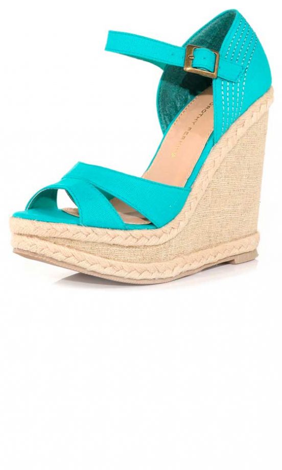 Dorothy Perkins Aqua Wedges, £32
