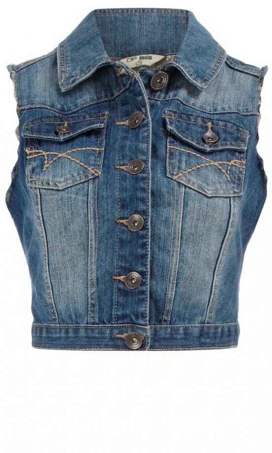 Dorothy Perkins Blue Midwash Denim Gilet, £30
