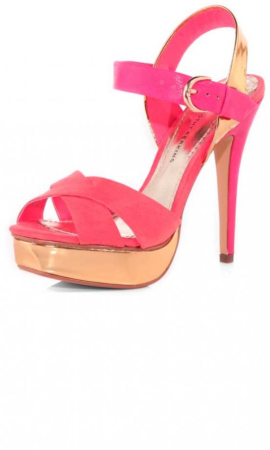Dorothy Perkins Coral Platform Sandals, £40