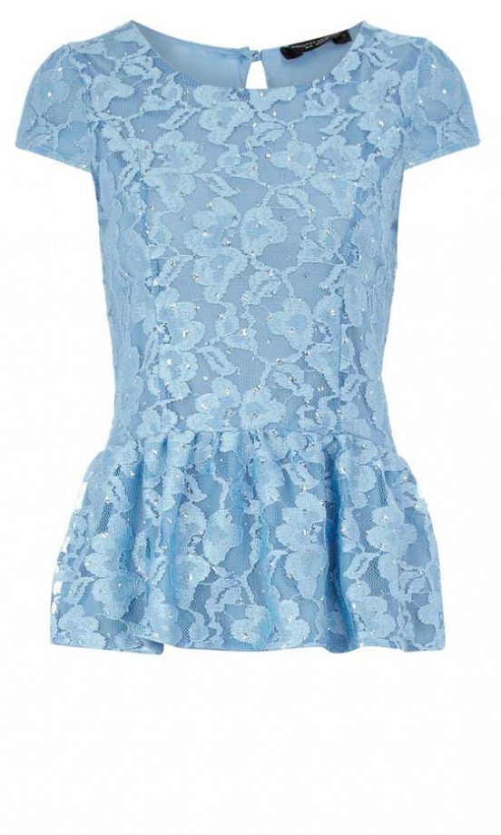 Dorothy Perkins Lace Peplum Top, £28