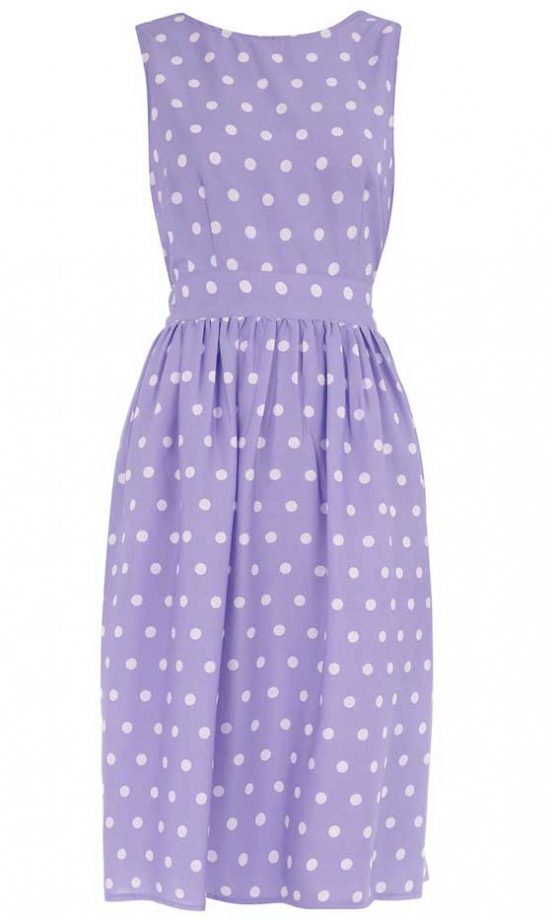 Dorothy Perkins Lilac Spot Dress, £32