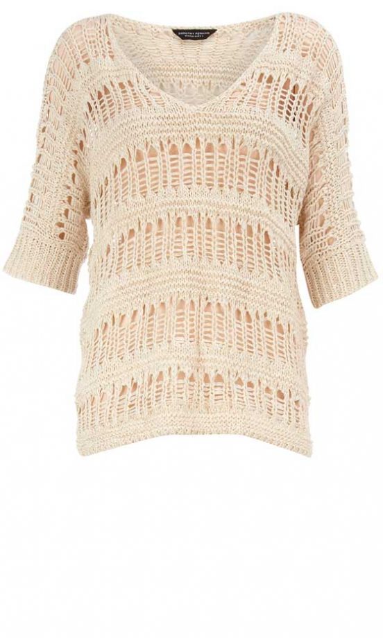 Dorothy Perkins Metallic V-Neck Jumper, £32
