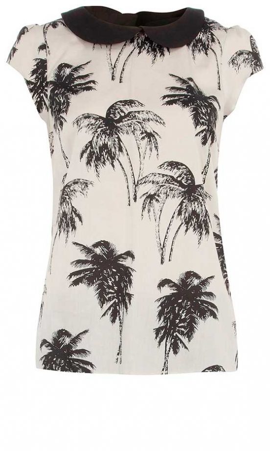 Dorothy Perkins Palm Print Tee, £26