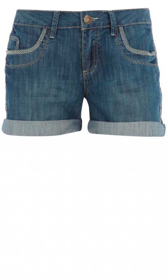 Dorothy Perkins Stab Stitch Denim Shorts, £23
