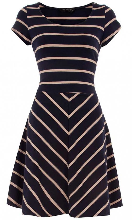 Dorothy Perkins Stripe Skater Dress, £18