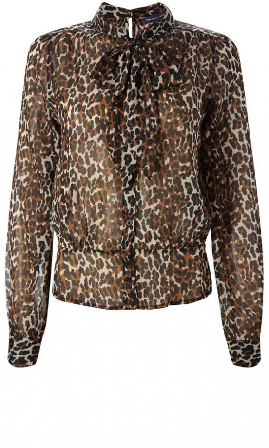 French Connection Fierce Feline Tie Shirt, £57