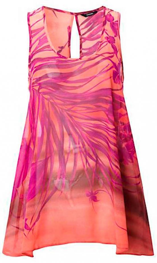 George at ASDA Orange Chiffon Top, £12