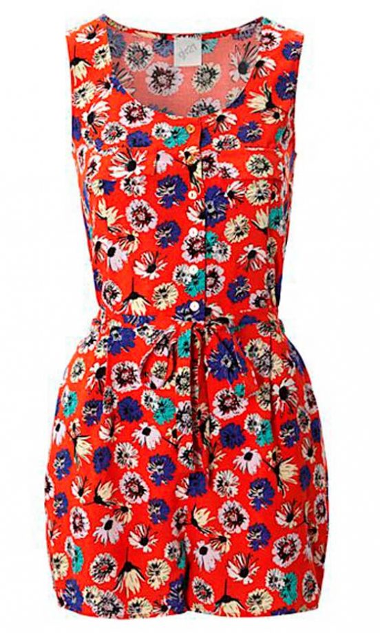 George Floral Print Playsuit, £14