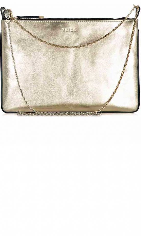 Reiss Gold Clutch Bag, £69