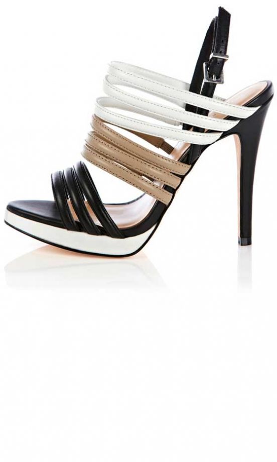 Karen Millen Colour Contrast Strappy Sandals, £125