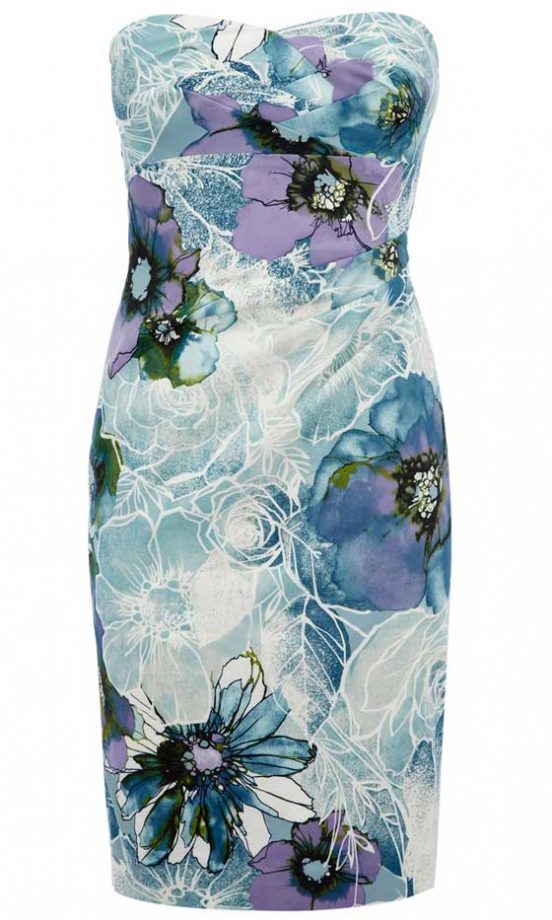 Karen Millen Floral Bandeau Dress, £160