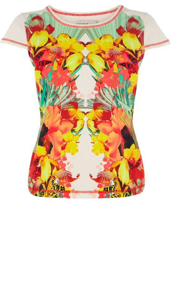 Karen Millen Floral Print T-Shirt, £55