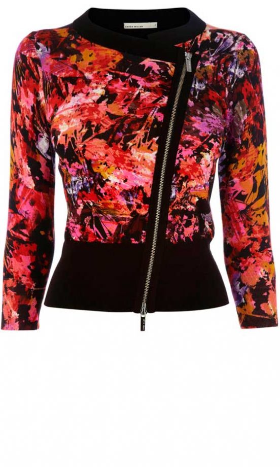 Karen Millen Paint Splash Knit Jacket, £105