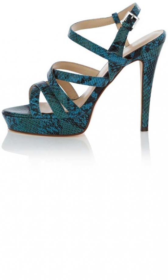 Karen Millen Strappy Snake Print Sandals, £155