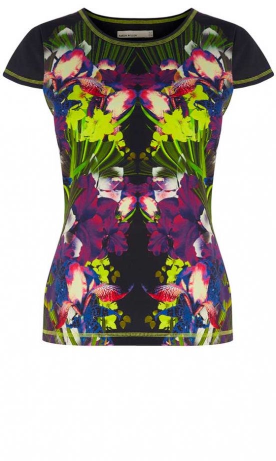 Karen Millen Tropical Print Top, £55