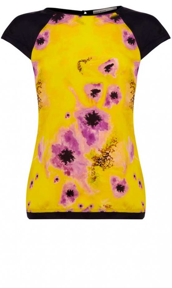 Karen Millen Yellow Floral Print Top, £95